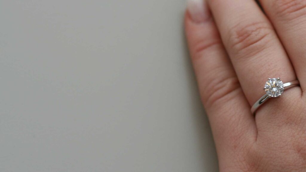 Solitaire ring for your engagement. 